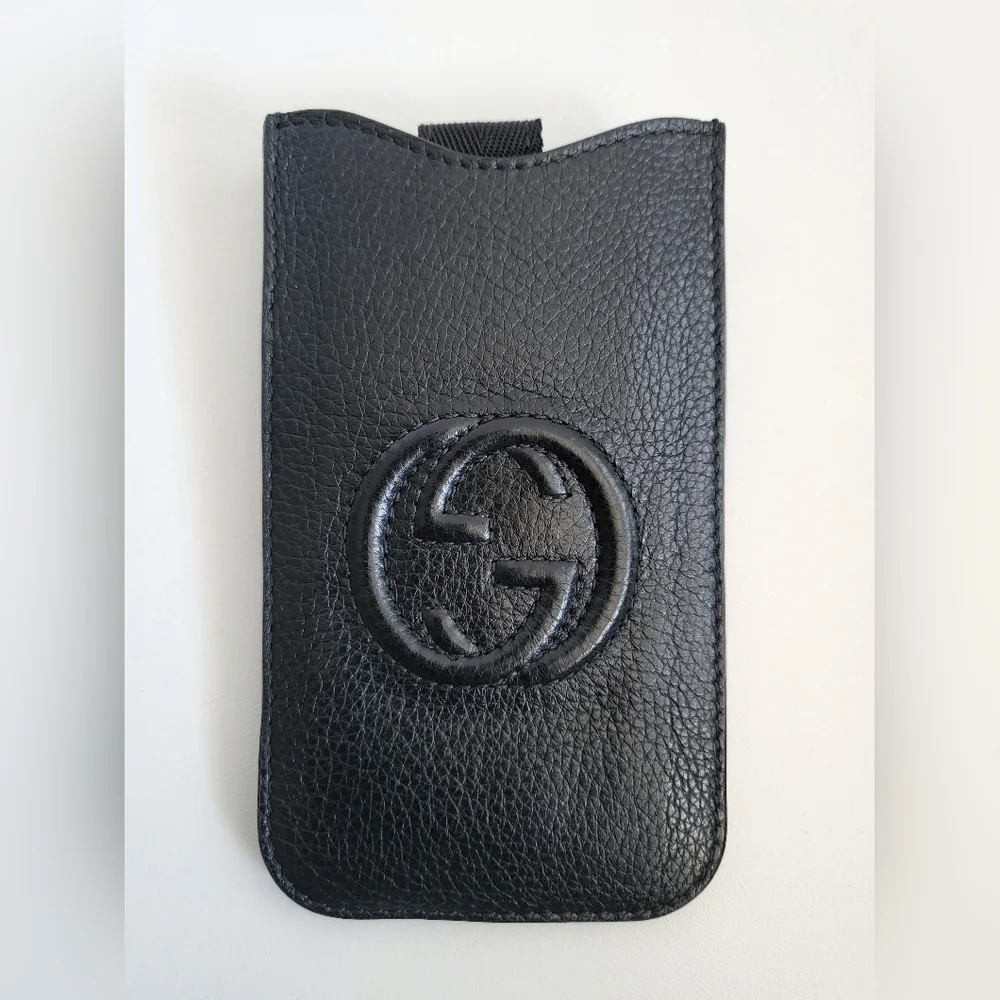 Gucci Blondie Black Leather Card holder/Cigarette Case/Lipstick Case